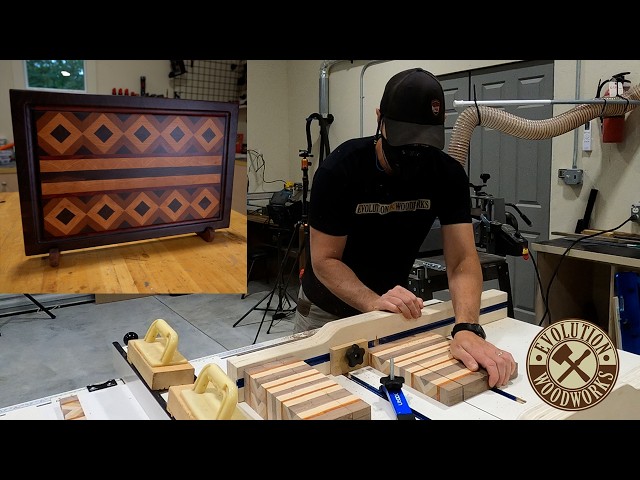 Diamond Pattern End Grain Cutting Board - How It's Built