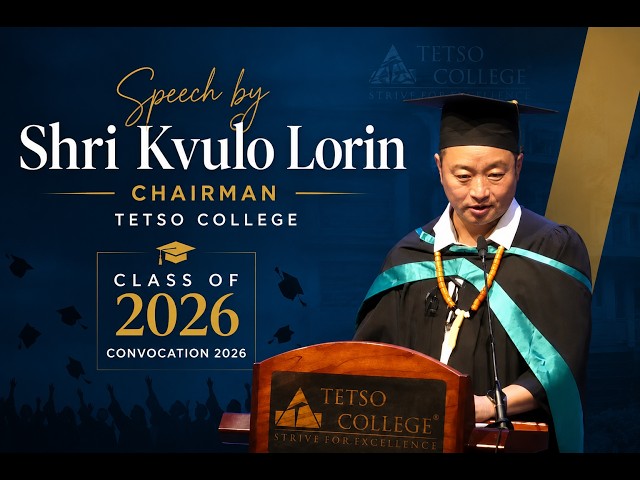 What No Algorithm Can Give You | Shri Kvulo Lorin at Tetso College Convocation 2026