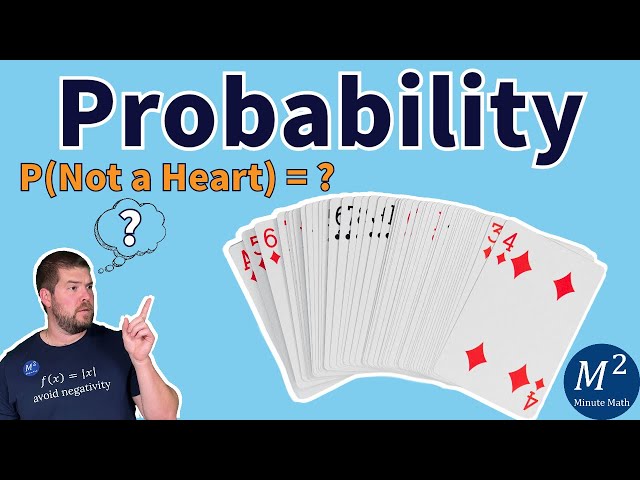The Probability of the Complement of an Event - P(Not a Heart) #probability #mathhelp