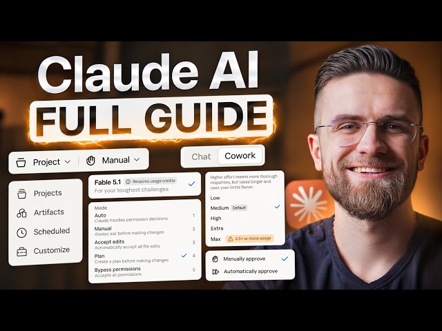 Ultimate Claude Tutorial: How to Use Claude AI for Beginners (Become a PRO!)
