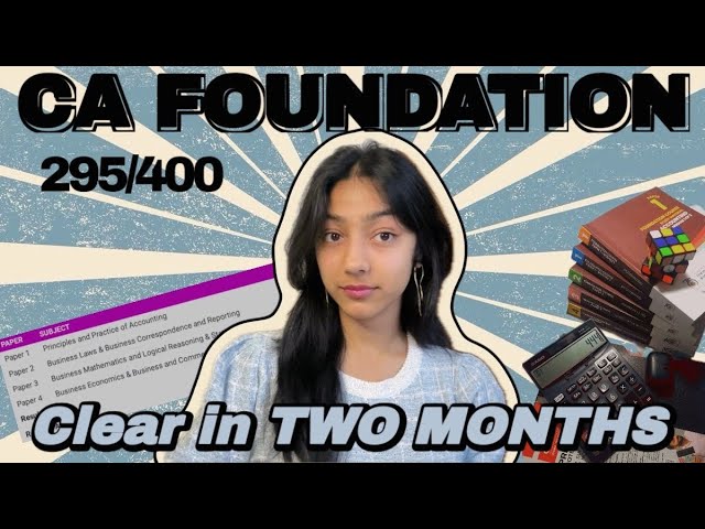 How I cleared CA FOUNDATION in TWO MONTHS || Last two months strategy | Self Study |Coaching| #CAFND