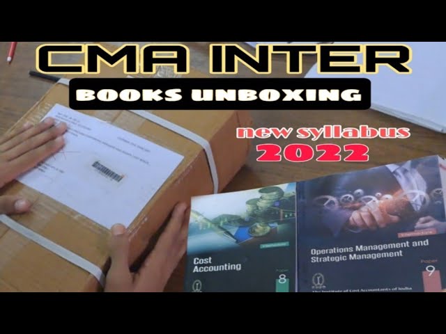 CMA inter Books unboxing | New syllabus 2022 #cma #booksunboxing #cmainter