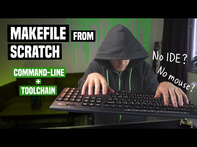 Microcontroller Programming without IDE (Makefile + Toolchain) | Embedded System Project Series #5