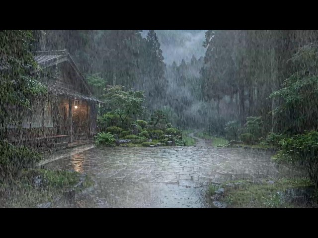 Heavy Rain on the Roof – Relaxing Sleep Ambience for Calm and Peaceful Dreams