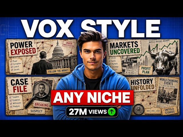 How To Create VOX STYLE Animation For ANY Niche (Full Course)