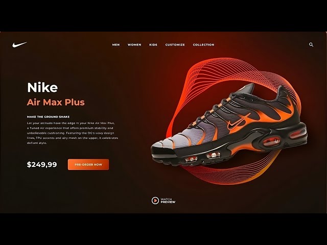 Build A Responsive Shoe Website using | HTML & CSS | Tutorial | how to create a website using html