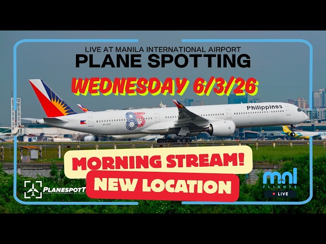🔴 LIVE Manila Airport Sunrise 🌅 | Real ATC + Close Up Plane Spotting | RPLL