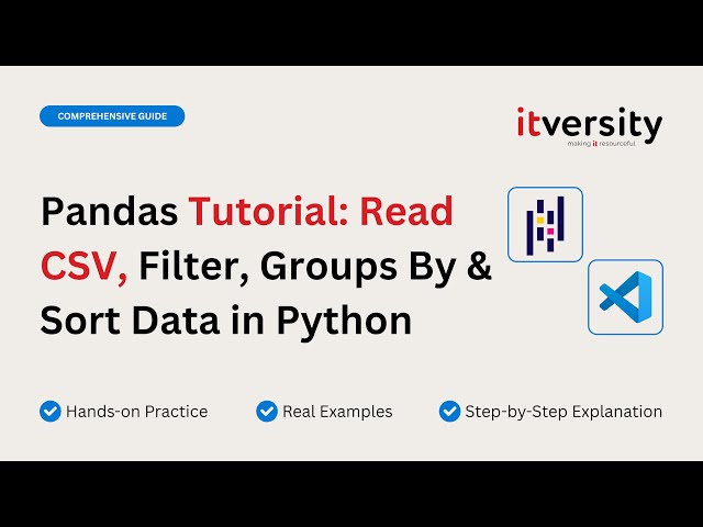 Pandas Tutorial: Read CSV, Filter, Group By & Sort Data in Python
