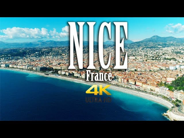 Nice France in 4K. Côte d'Azur. Nice Aerial.