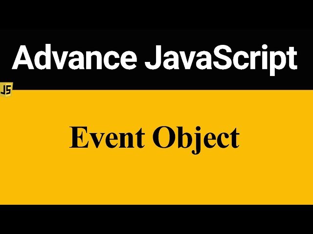 Event Object in JavaScript (Hindi)