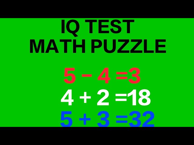 Only genius test math puzzles, mathematics test,math lovers test live