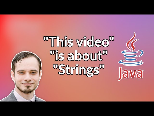 Strings and String Literals in Java