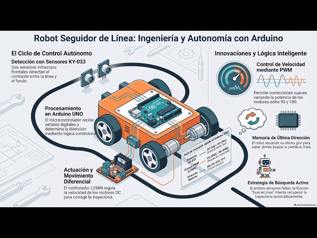 Proyecto: Robot Seguidor de Línea con Arduino UNO y Sensores KY-033