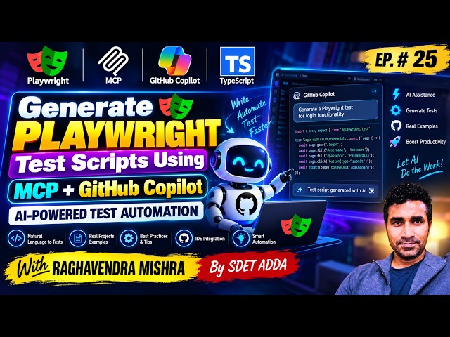 How to Generate Playwright Test Scripts Using MCP + GitHub Copilot | AI-Powered Test Automation