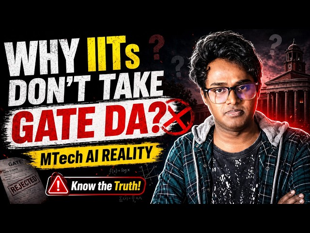 Let me clear the misconception about GATE DA 😱 | IIT MTech AI Admission Reality