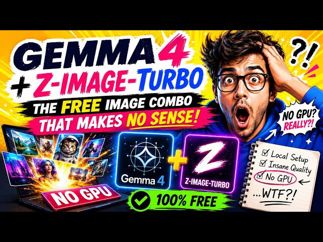 How to run ai locally & local llm image generation using Gemma4 tutorial