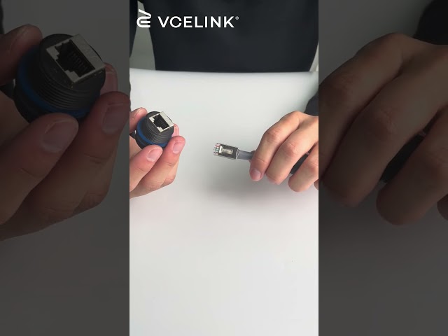 An easy guide for quickly installing an rj45 waterproof coupler#shorts #rj45 #rj45coupler #tutorial