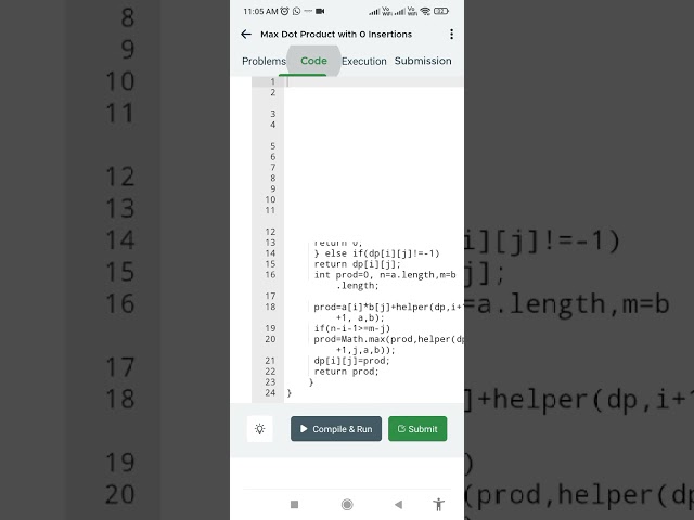 DSA Coding challenge: Max Dot product with 0 insertions