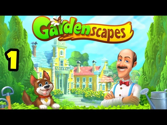 Gardenscapes. Part 1. Gameplay Walkthrough (iOS,Andriod) #gardenscapes
