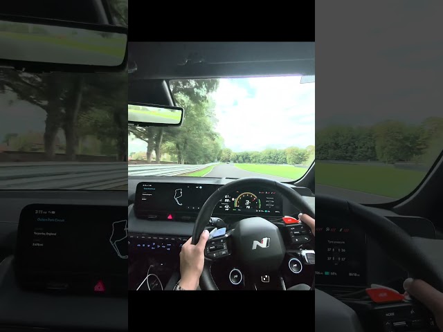 Hyundai Ionic 5 N around Oulton Park