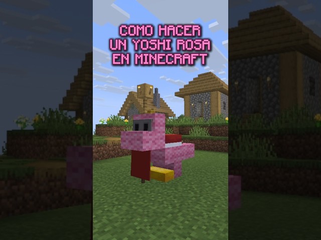 How to Make a Pink Yoshi in Minecraft Tutorial #minecraft #minecraftbuilding
