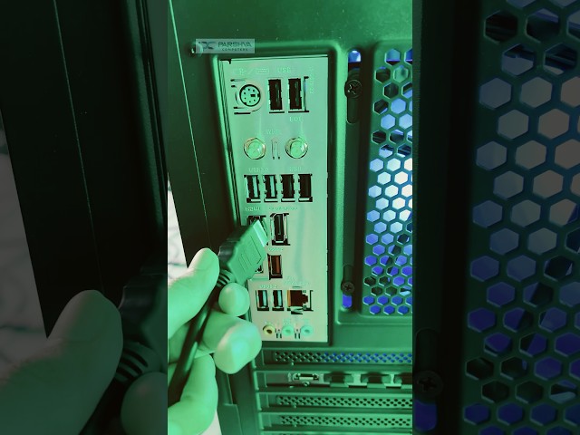 Solved! New PC turns on but no Display on Monitor #shorts