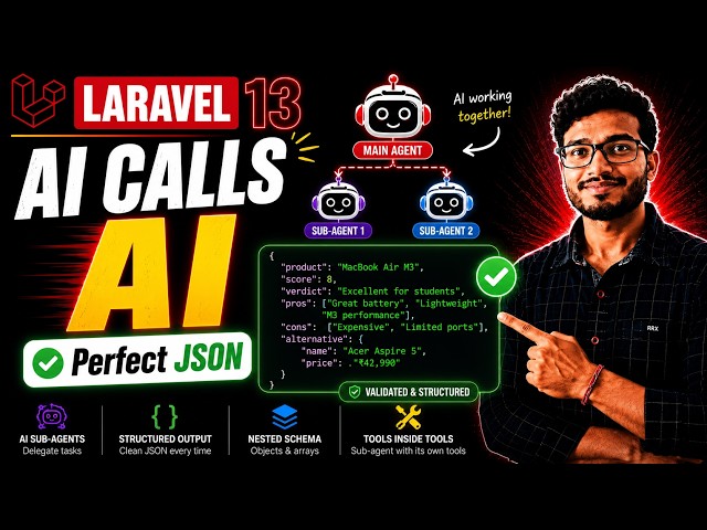 Build AI Sub Agents in Laravel 13 That Return Perfect JSON | Laravel AI SDK