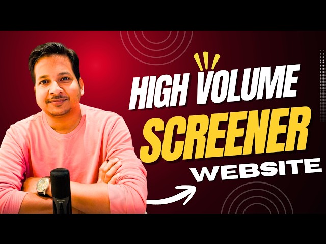 How to Find High Volume Stocks & Sectors for Swing Trading | FREE Website