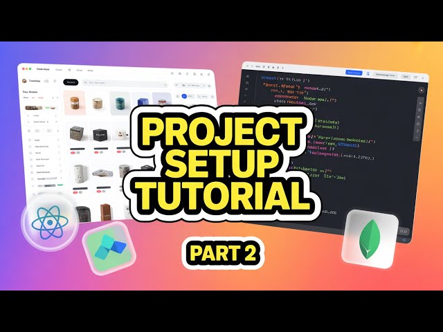 Build MERN Ecommerce #2 | React Setup, Tailwind CSS, Node.js Backend & MongoDB Database