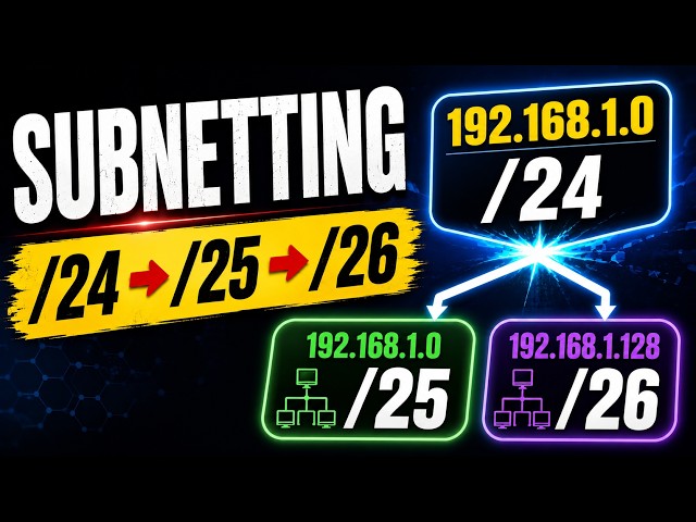 Subnetting Made Easy! CIDR /24 to /25 Explained