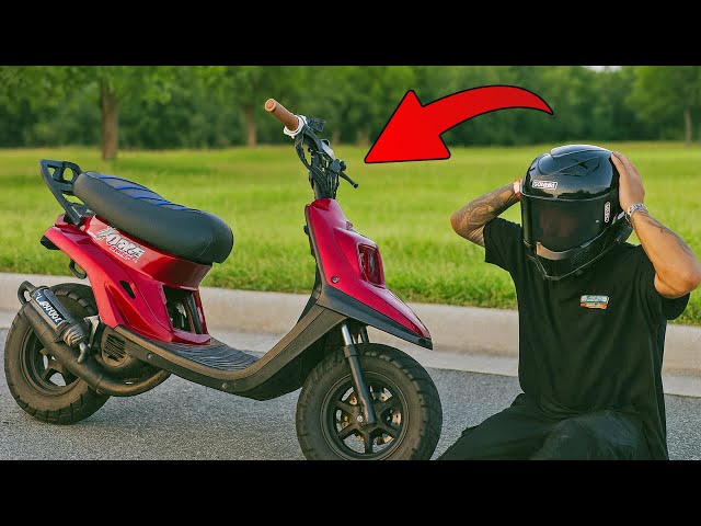 I Built this Stunt Scooter and he destroyed it! 70cc Zuma