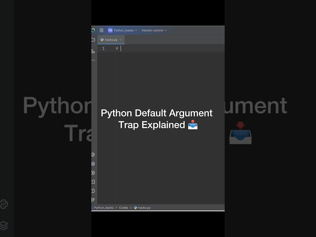 Python Default Argument Trap Explained | Interview Question #python #shorts