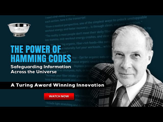Code That Saved the Digital World | Richard Hamming | Turing Award 1968