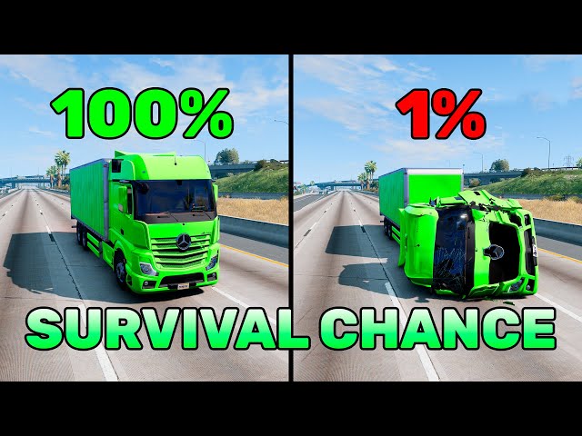 BeamNG.drive Realistic Crashes #40 | Epic Survival Chance Test