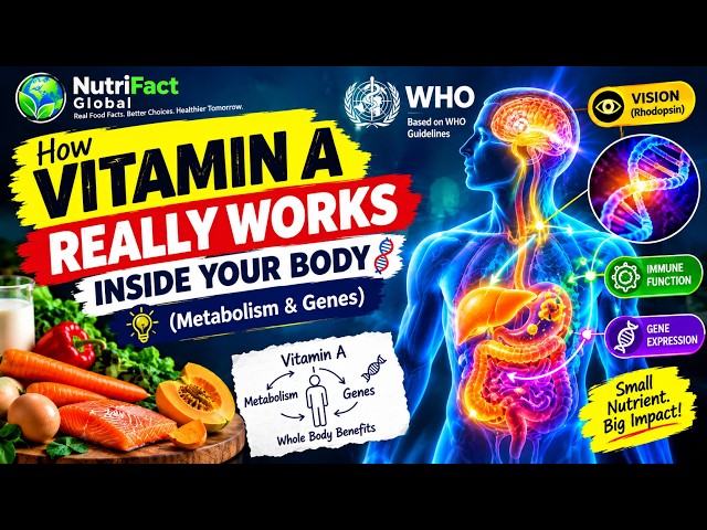 The Molecular Journey of Vitamin A 🔬 WHO Science Explained | Metabolism & Gene expression