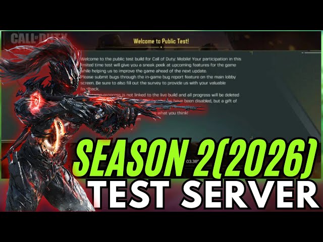 Cod Mobile Season 2 Test Server 2026 | Official Link, Release Date & Full Details | Codm Test Server
