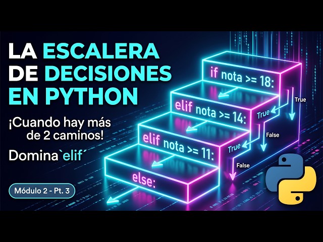 Curso de Python desde Cero 🐍 - Módulo 2 (Parte 3): Múltiples Caminos con elif