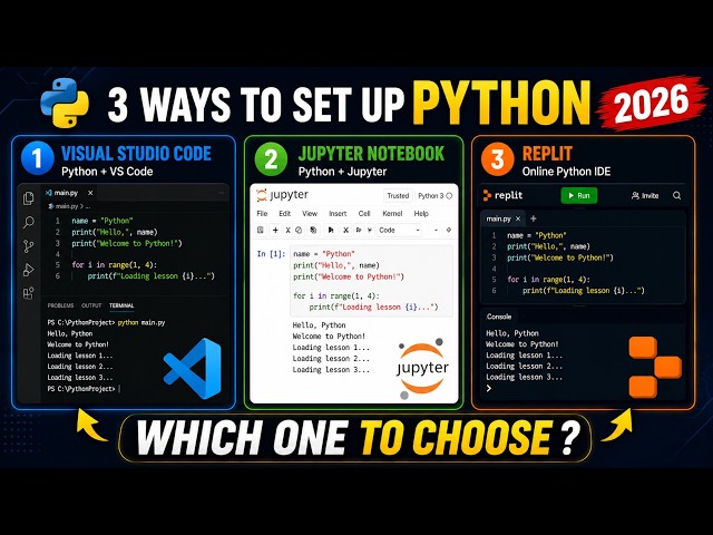 3 Best Ways to Install Python in 2026 (VS Code, Anaconda & Online IDE)