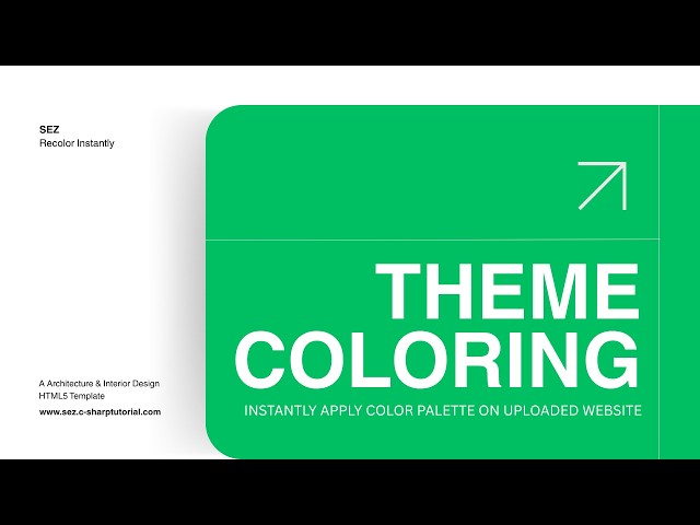 Architecture & Interior Design HTML5 Template | Recolor Any Website in Seconds 🎨