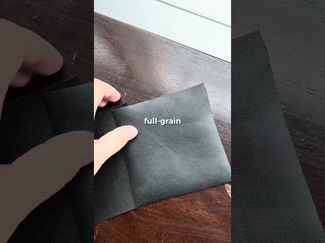 What are the 4 types of leather?