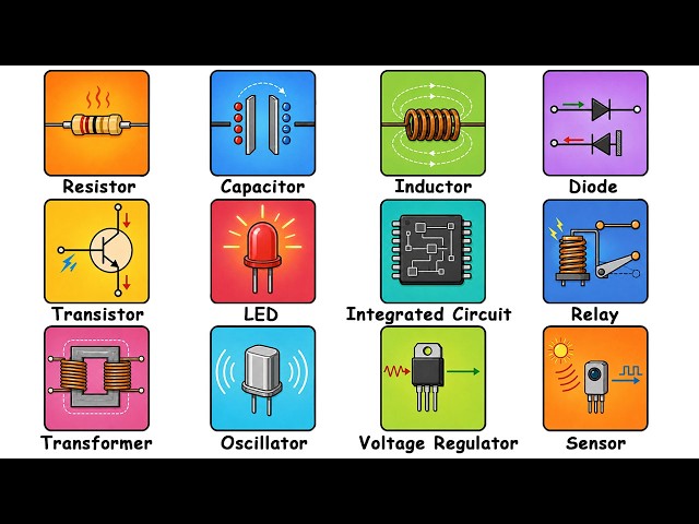 Every Basic Electronic Component Explained in 21 Minutes