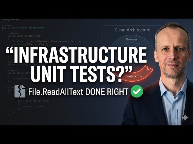 Unit Testy w Infrastructure (.NET) – File.ReadAllText bez bólu | Clean Architecture