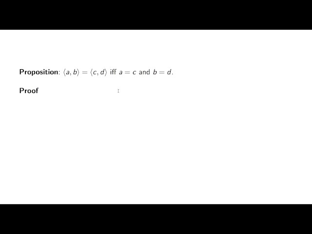 2.7 Ordered pairs - an overview