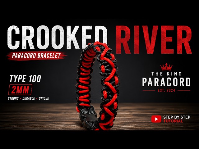 How to Make a Crooked River Bracelet | 2mm Type 100 Paracord #paracordbracelet #diy #handmade