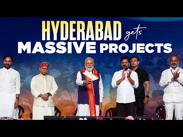 LIVE: PM Modi launches multiple development projects in Hyderabad