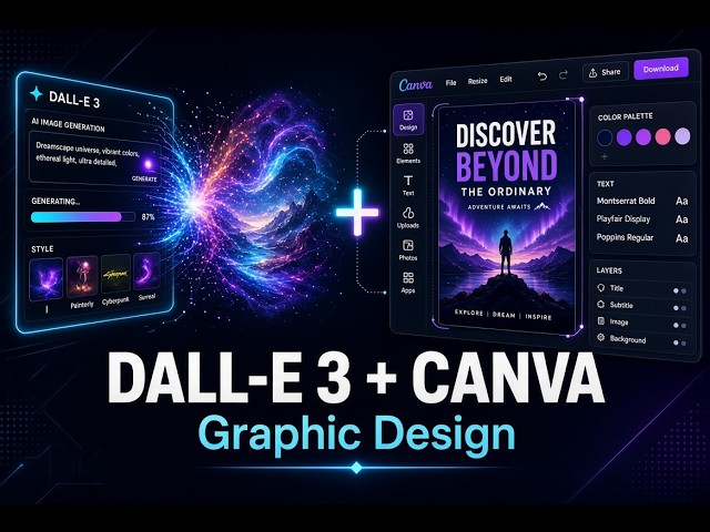 Integrating DALL-E 3 with Canva for Graphic Design