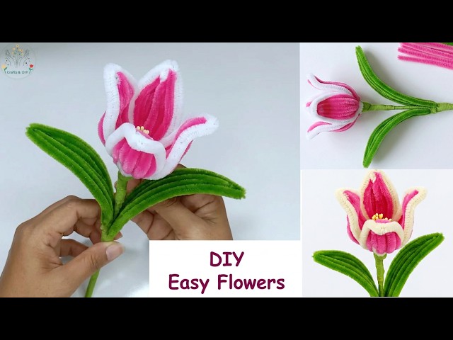 DIY an Easy Flower with Pipe Cleaners - Easy Flower Tutorial