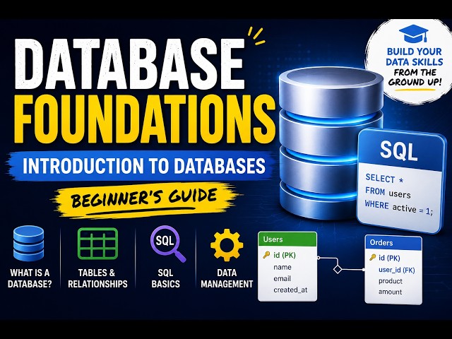 Database Foundations: Introduction to Databases | Beginner’s Guide
