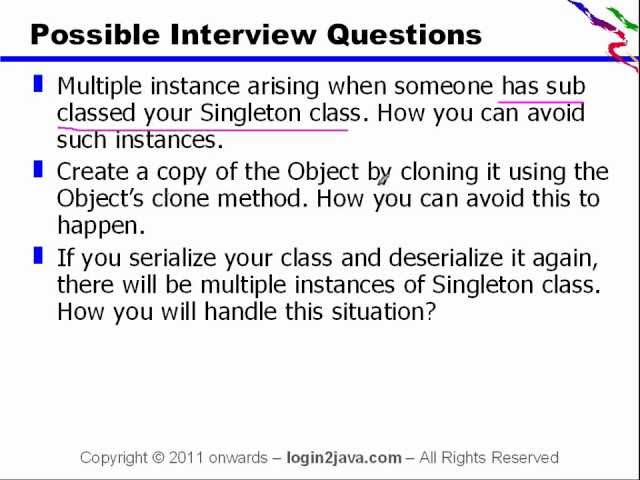 Advance Java Series - Possible Interview Questions