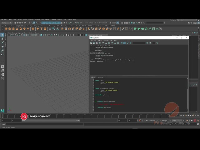 How to Delete Window with Mel and Python in Maya [Autodesk Maya]